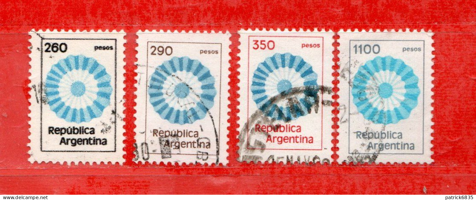 (Us.7) Argentina ° 1979-1981 - . Yv. 1171-1191-1193-1278.  Oblitérer. - Gebraucht