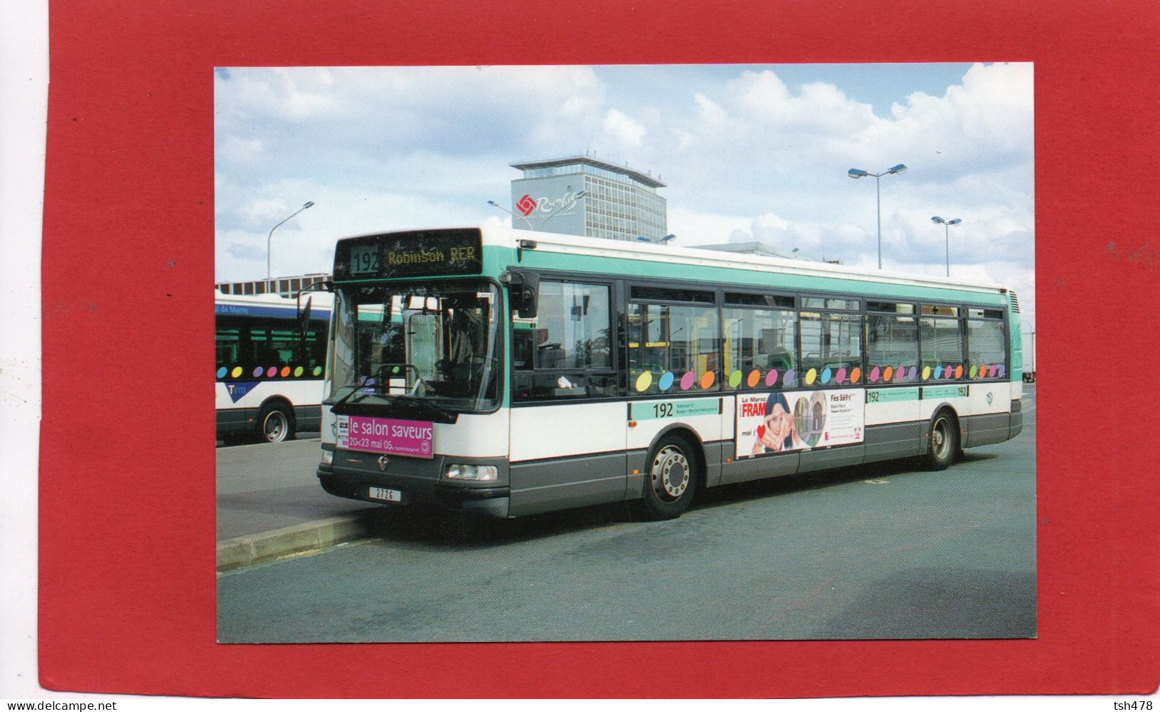 94---RUNGIS Terminus Du Marché--Autobus Agora SN° 2726 De La R.A.T.P--voir 2 Scans - Bus & Autocars