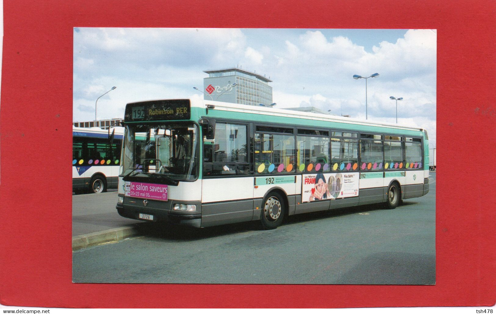 94---RUNGIS Terminus Du Marché--Autobus Agora SN° 2726 De La R.A.T.P--voir 2 Scans - Bus & Autocars