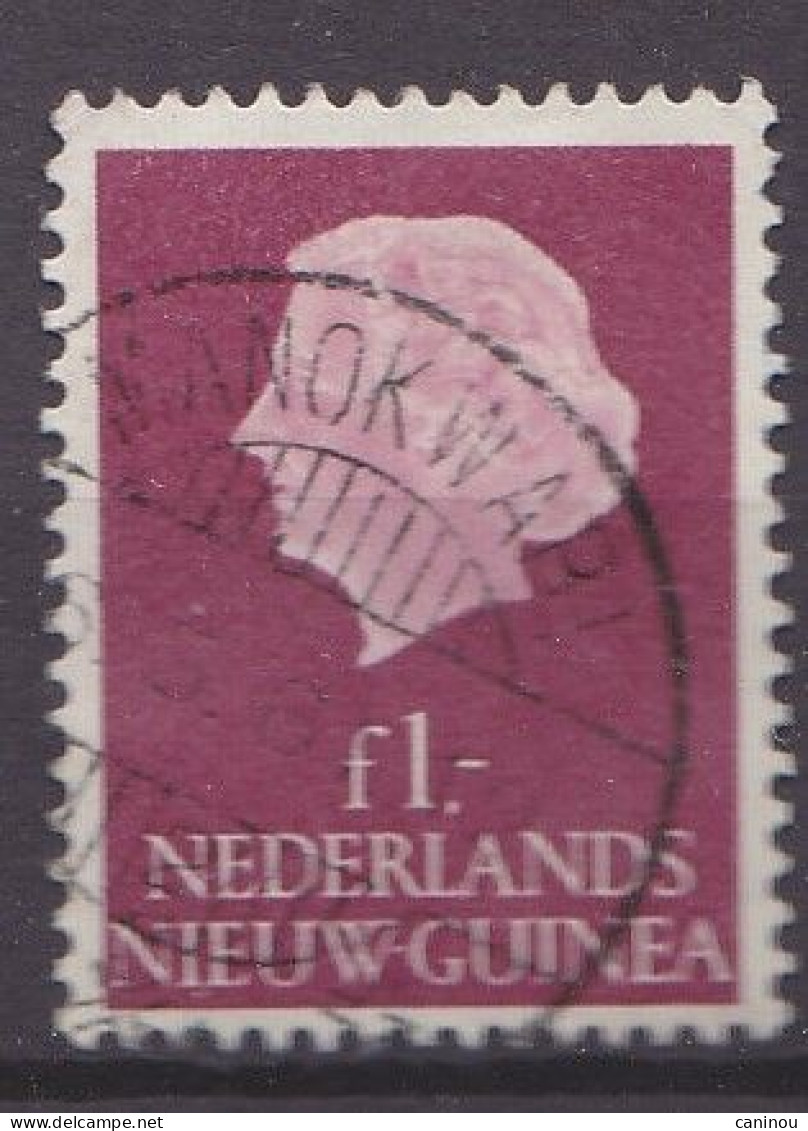 NOUVELLE-GUINEE NEERLANDAISE   Y & T 35A 1 FLORIN JULIANA  1954 OBLITERE - Sonstige - Ozeanien