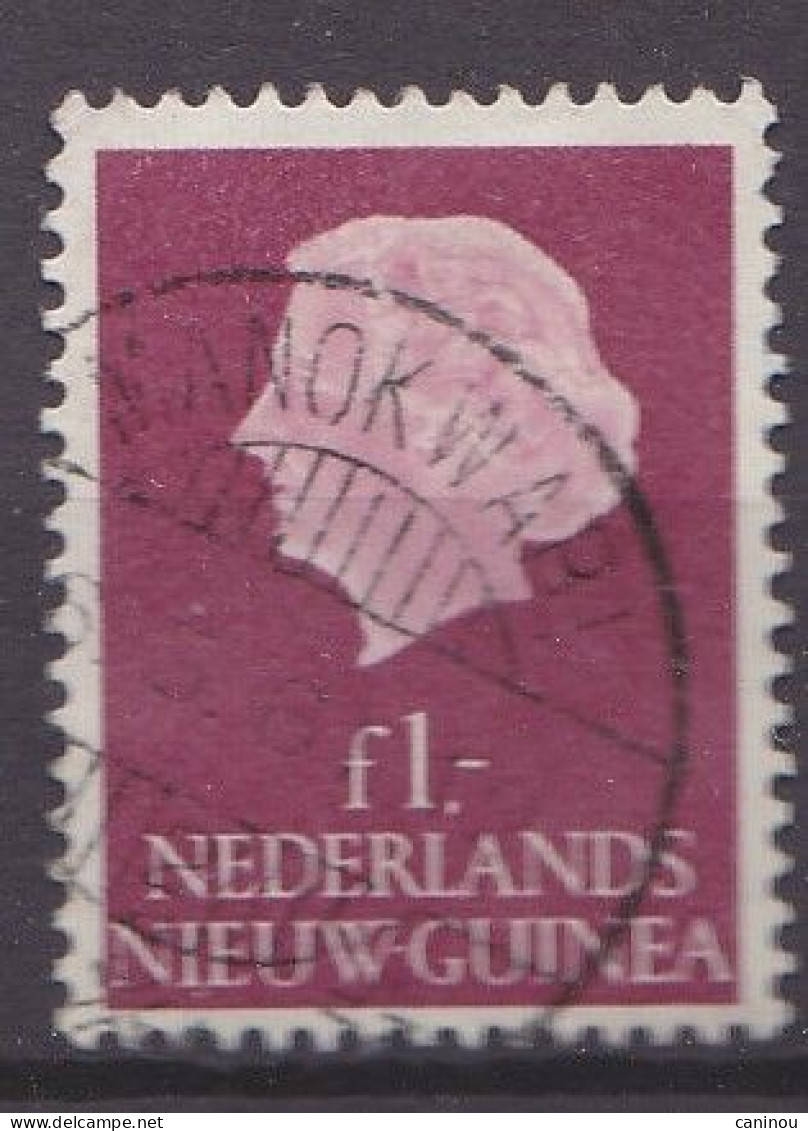 NOUVELLE-GUINEE NEERLANDAISE   Y & T 35A 1 FLORIN JULIANA  1954 OBLITERE - Altri - Oceania