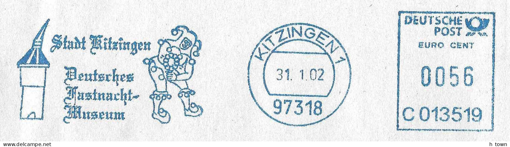 330  Muséum Du Carnaval Kitzingen: Ema D'Allemagne, 2002 - Carnival Museum Meter Stamp, Till Eulenspiegel "Owlglass" - Carnival