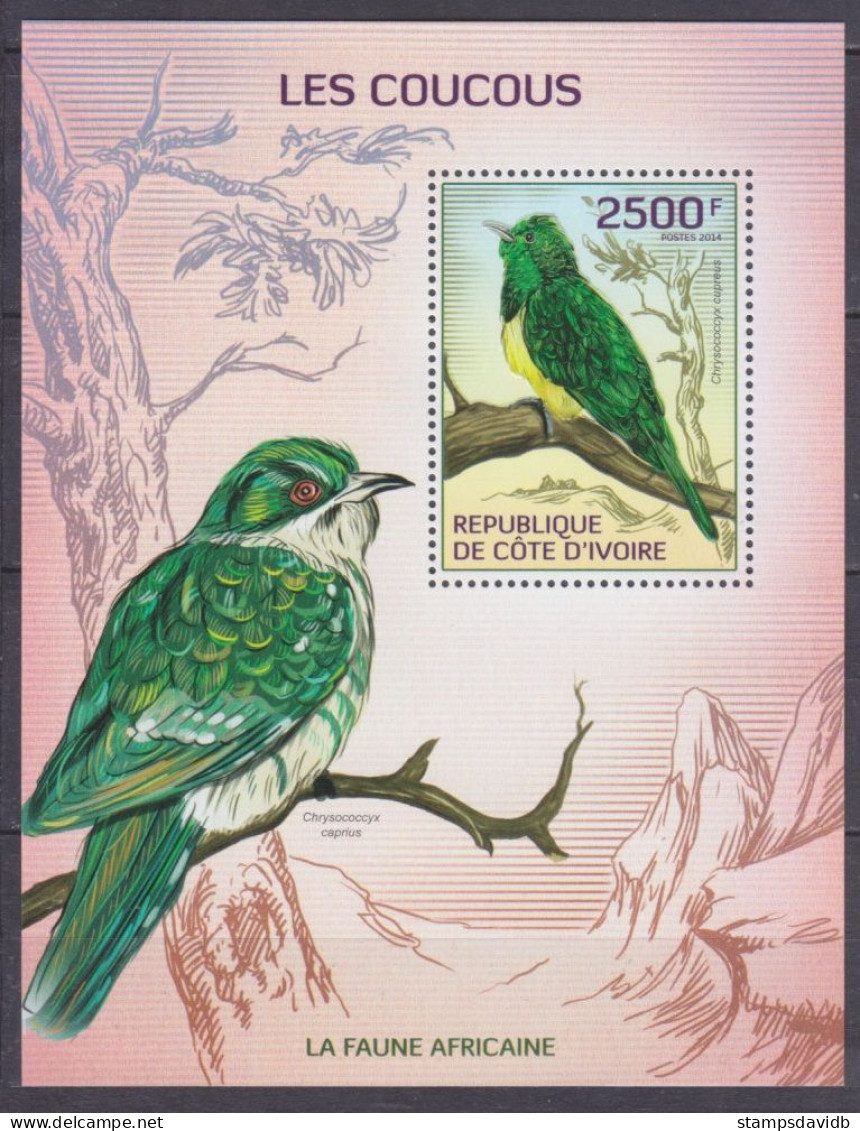 2014 Ivory Coast Cote D'Ivoire 1548/B196 Birds 11,00 € - Pics & Grimpeurs