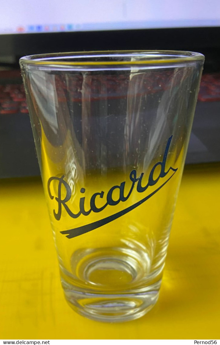 Verre RICARD Bleu En Diagonale Ht = 10 Cm - Glasses