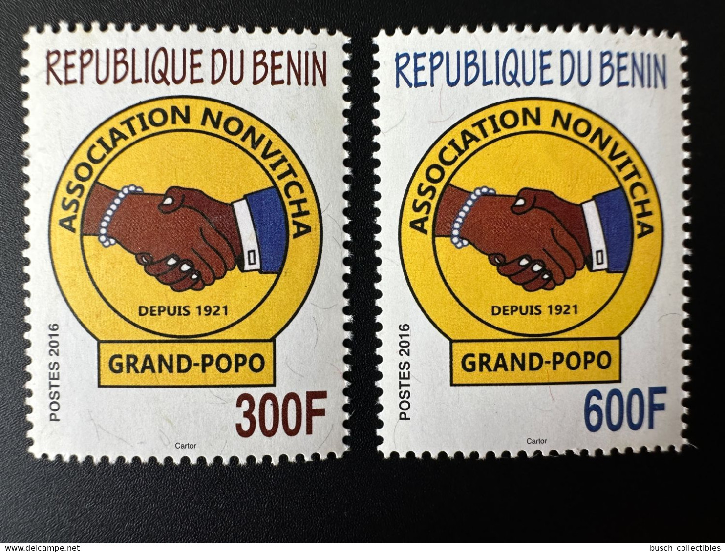 Bénin 2016 Mi. 1673 - A1673 Association Nonvitcha Grand-Popo Depuis 1921 2 Val. MNH** - Benin – Dahomey (1960-...)