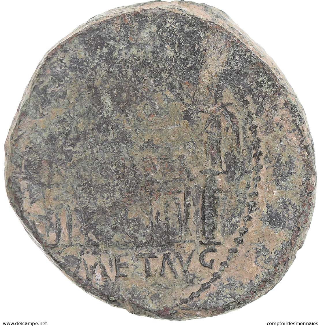 Monnaie, Auguste, As, 15-10 BC, Lugdunum, B+, Bronze, RIC:230 - La Dinastía Julio-Claudia (-27 / 69)