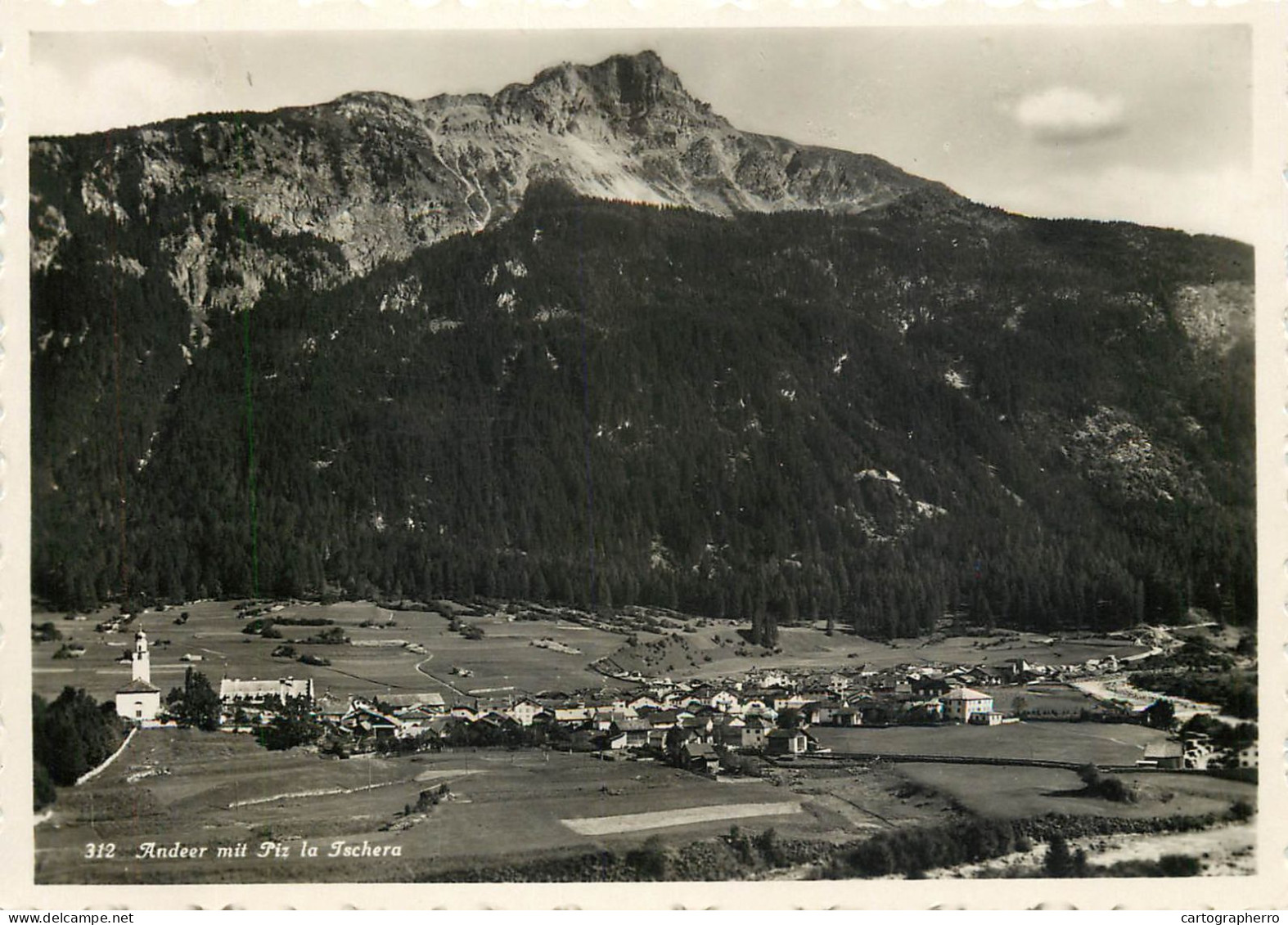 Switzerland Andeer Mit Piz La Ischera - Andeer