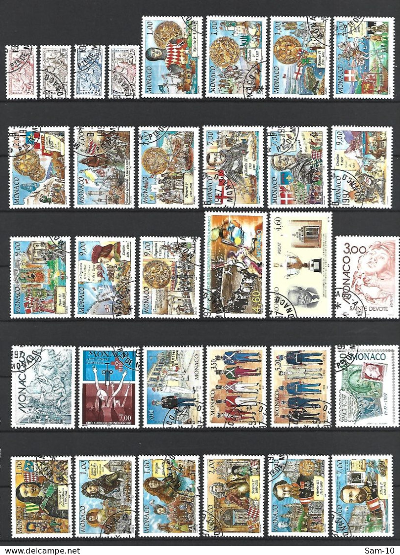 Timbre De Monaco  Oblitéré N 2086 / 2145  Année 1997 - Usados