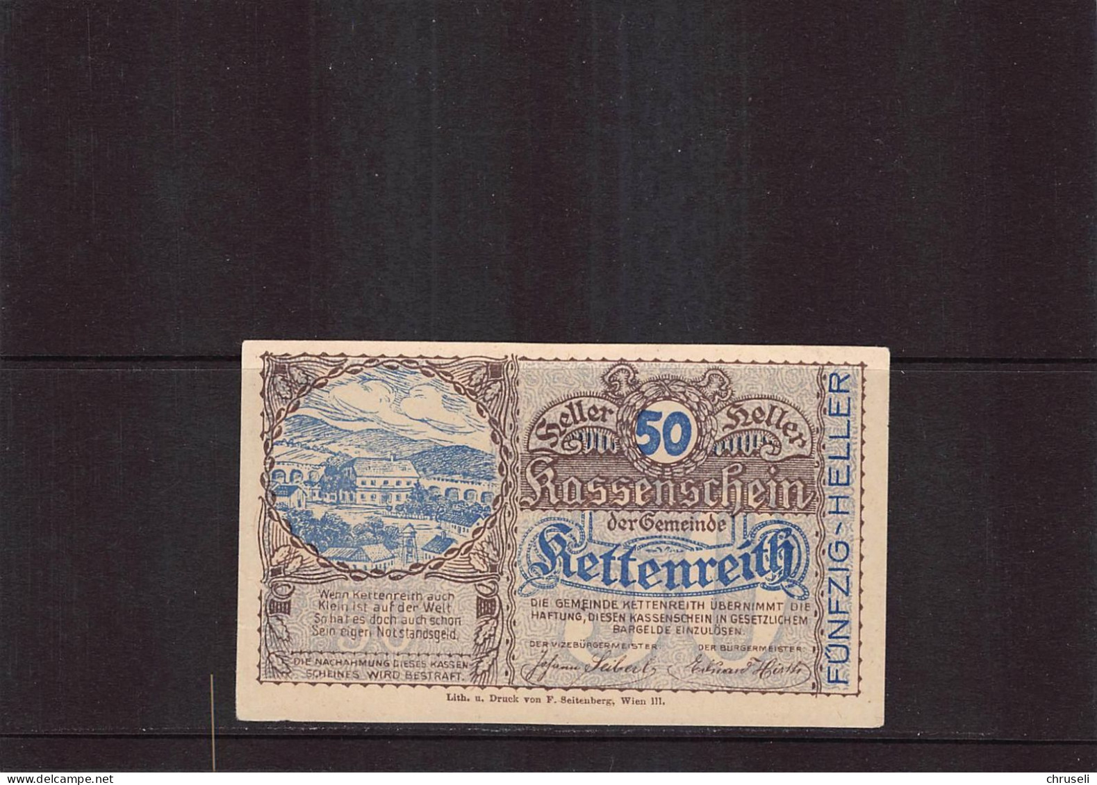 Kettenreith  Notgeld  Lot Serie A 3 Noten - Autriche