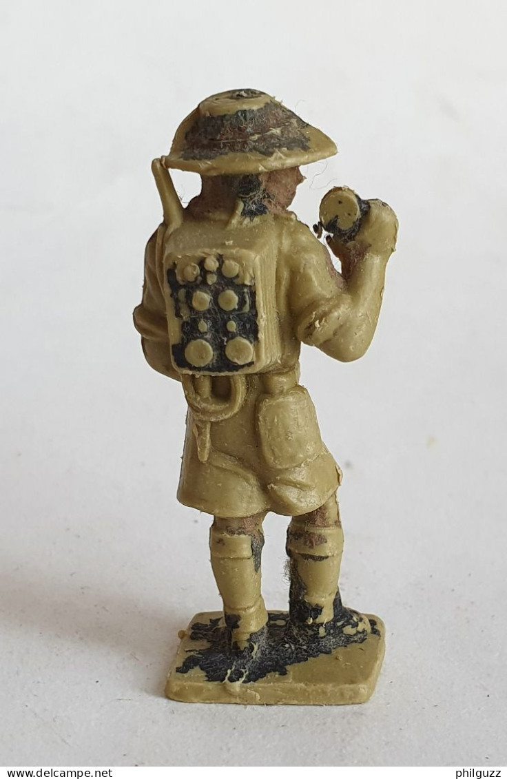 FIGURINE SOLDAT WWII LONE STAR DESERT WARS BRITISH SOLDIER Radio Pas Crescent Toys Britains - Militaires