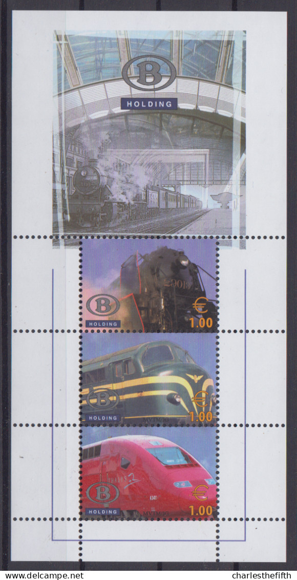 2006 BELGIQUE CHEMIN DE FER - TRV - BL10 MNH - Complet Avec Enveloppe Et Feuille - Postfris