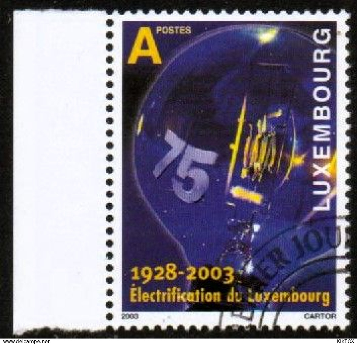 LUXEMBOURG, LUXEMBURG 2003, MI 1610 A ,75 JAHRESTAG ELEKTRIFIZIERUNG LUXEMBURGS, ESST GESTEMPELT, OBLITÉRÉ - Usados