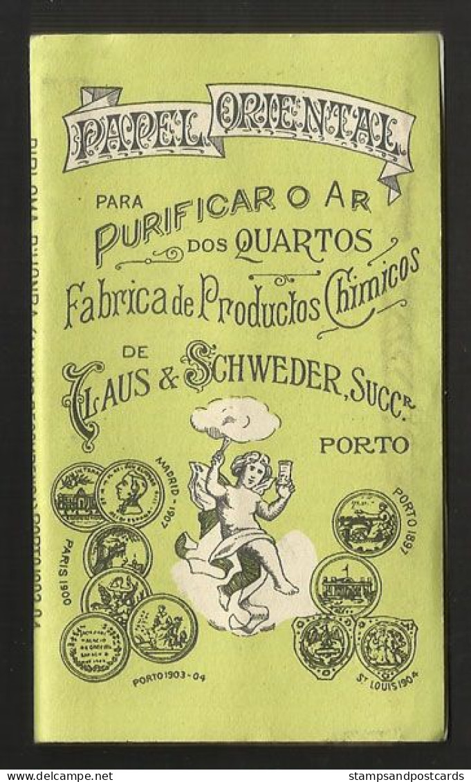 Portugal Carte Parfumée Encens Pour Brulêr Papel Oriental Porto Circa 1910 Perfume Card Incense To Burn - Anciennes (jusque 1960)