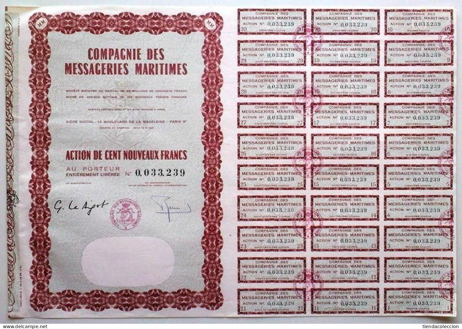 Compagnie Des Messageries Maritimes - Navigation