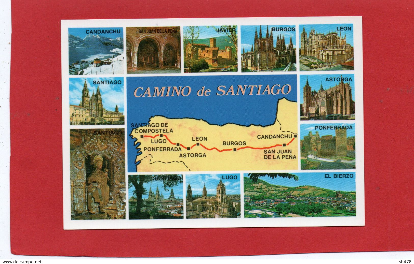 ESPAGNE---SANTIAGO DE COMPOSTELA---Camino De Santiago---Multi-vues---voir 2 Scans - Santiago De Compostela