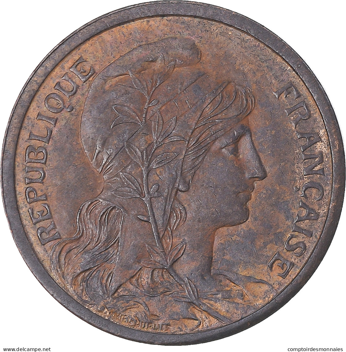 Monnaie, France, Dupuis, 2 Centimes, 1900, Paris, Rare, TTB+, Bronze - Prova