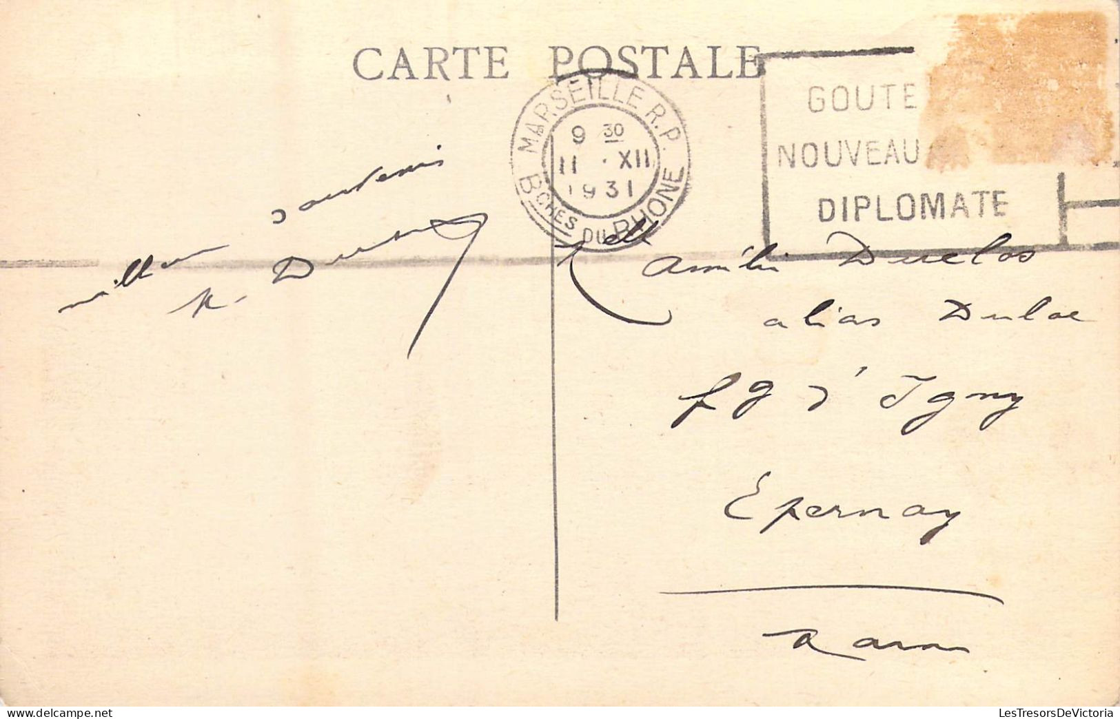 FRANCE - 13 - Marseille - Courrier Rentrant Au Port - Carte Postale Ancienne - Vieux Port, Saint Victor, Le Panier