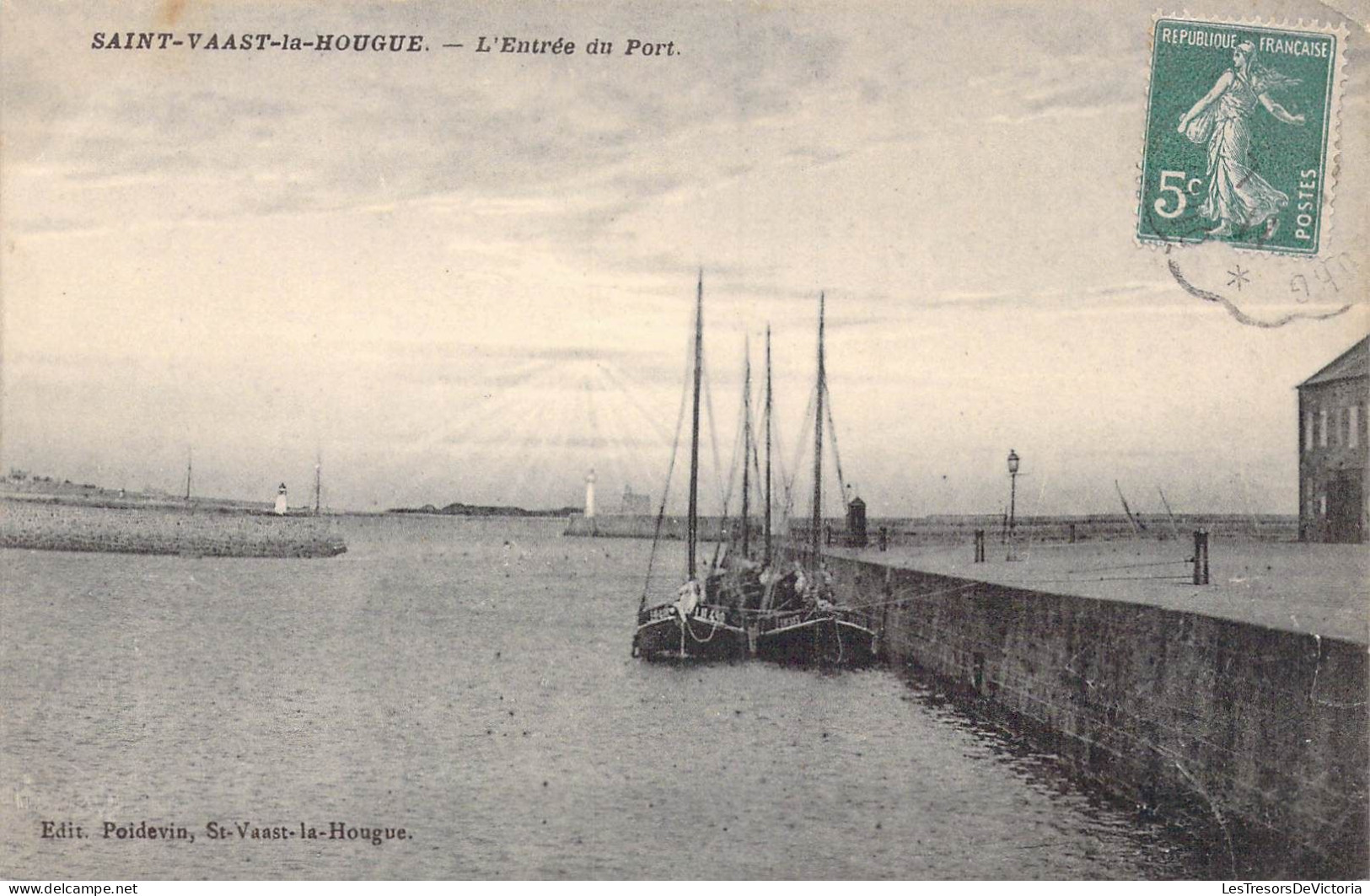 FRANCE - 50 - Saint Vaast La Hougue - L'Entrée Du Port - Carte Postale Ancienne - Saint Vaast La Hougue