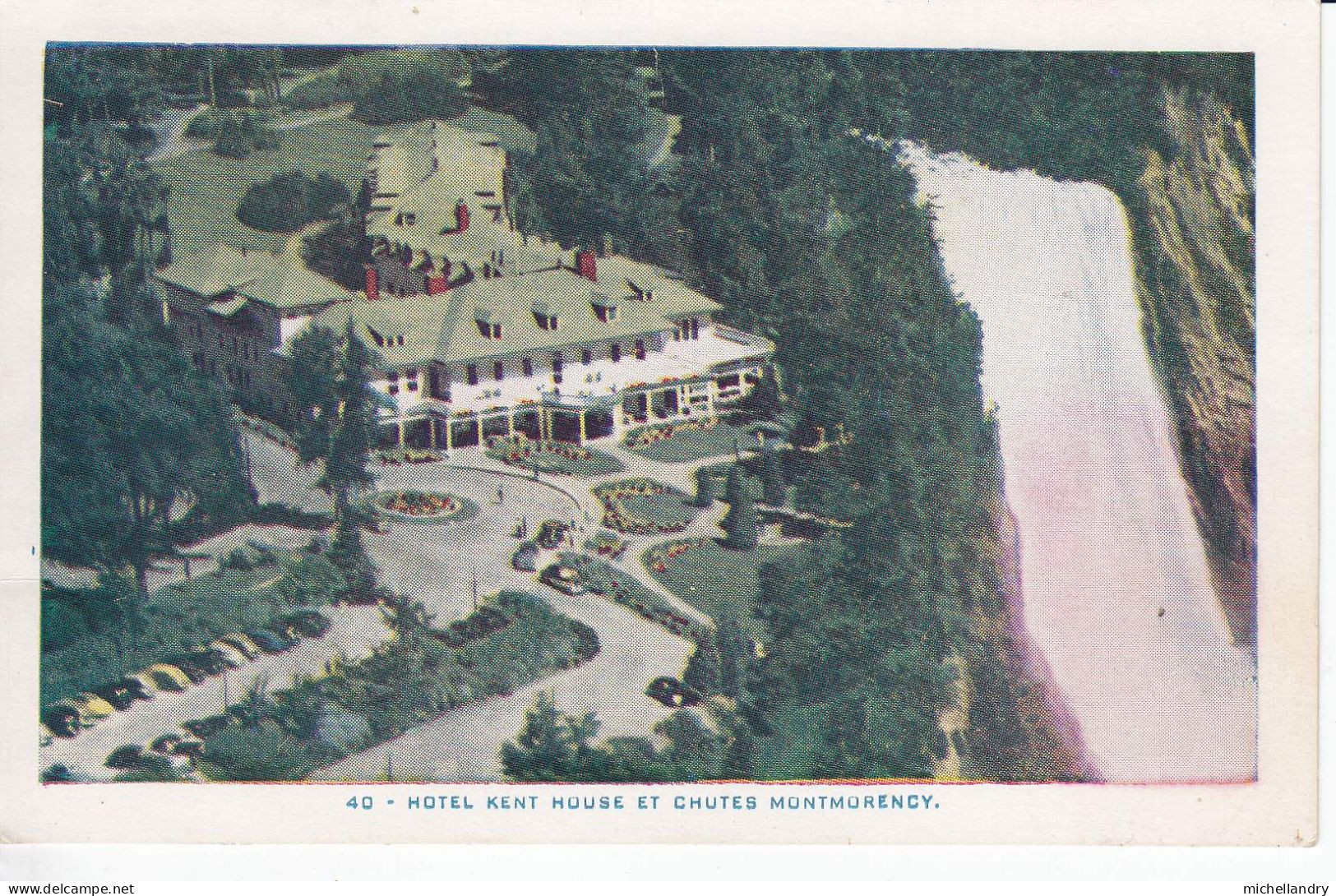 Carte Postal (123251) Hotel Kent House Et Chutes Montmorency Jul 27 1950 Timbre 3c CDN Avec écriture - Chutes Montmorency