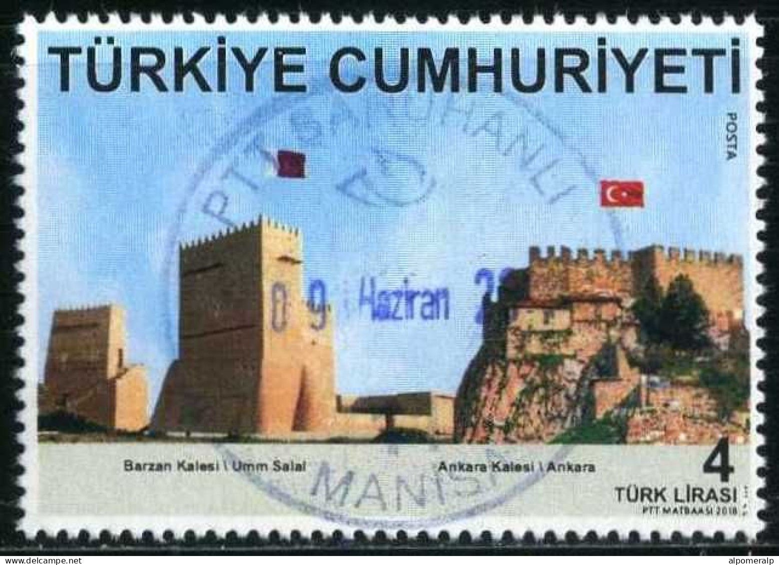 Türkiye 2022 Mi 4408 Rumeli Fortress & Ankara Castle - Used Stamps