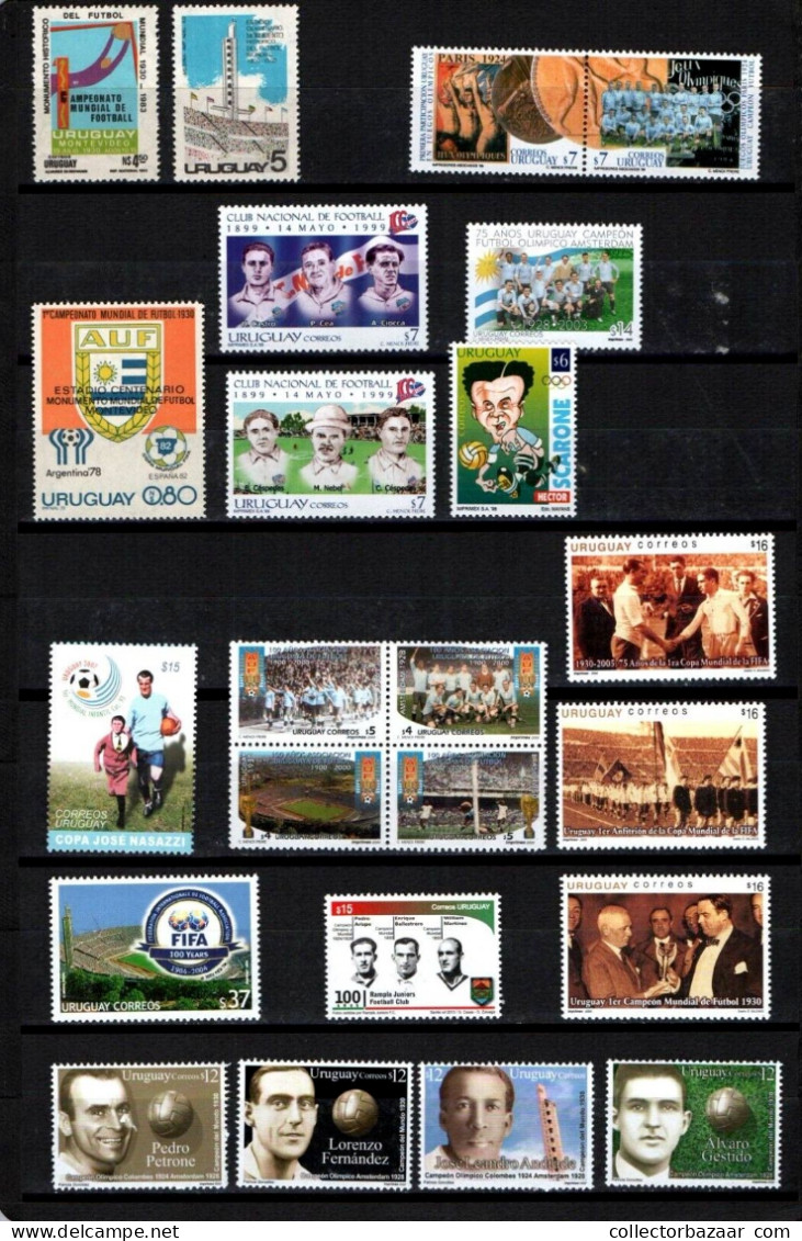 1930 First Soccer FIFA World Cup - All Stamps From Uruguay Collection Complete MNH - 1930 – Uruguay