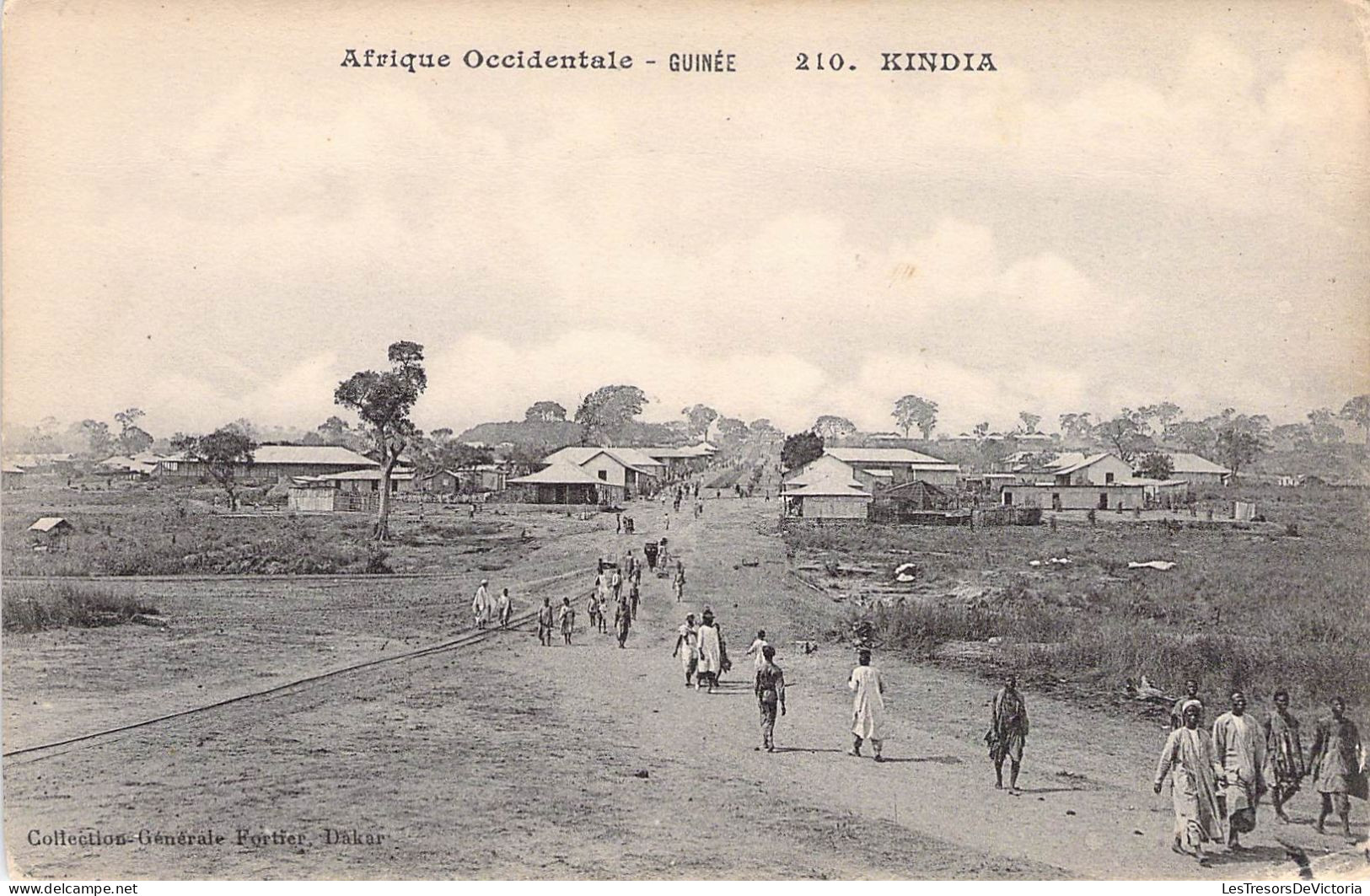 Afrique Occidentale - Guinée - Kindia - Collection Général Fortier - Animé  - Carte Postale Ancienne - Guinee