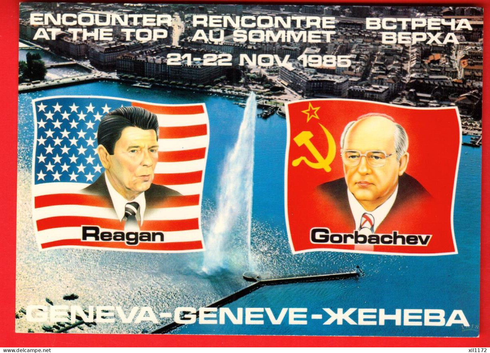 ZWC-22  Genève Rencontre Reagan - Gorbatchev En Novembre 1985  Jaeger  AE9  GF NC - Genève