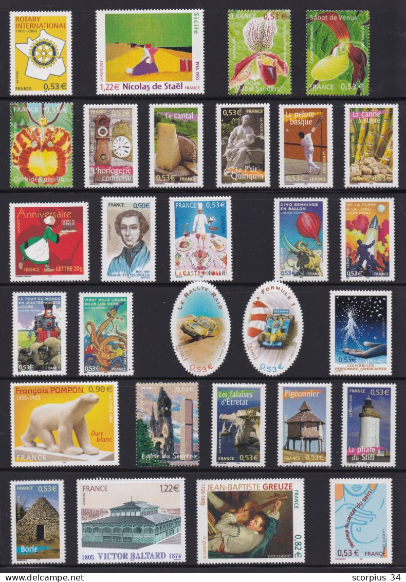 (PH58) VOIR DESCRIPTION 2005 Joli Lot De Timbres NEUFS QUALITE ++++ (81 Timbres) - 2000-2009