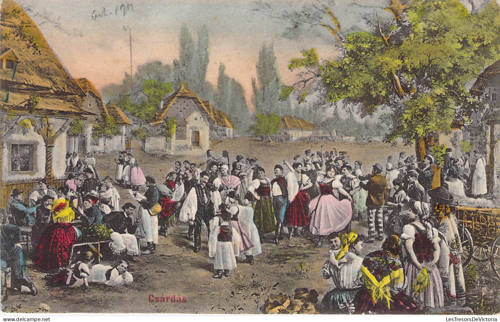 Hongrie - Danse Hongroise - Csadas - Mariage - Colorisé - Animé - Carte Postale Ancienne - Hungary