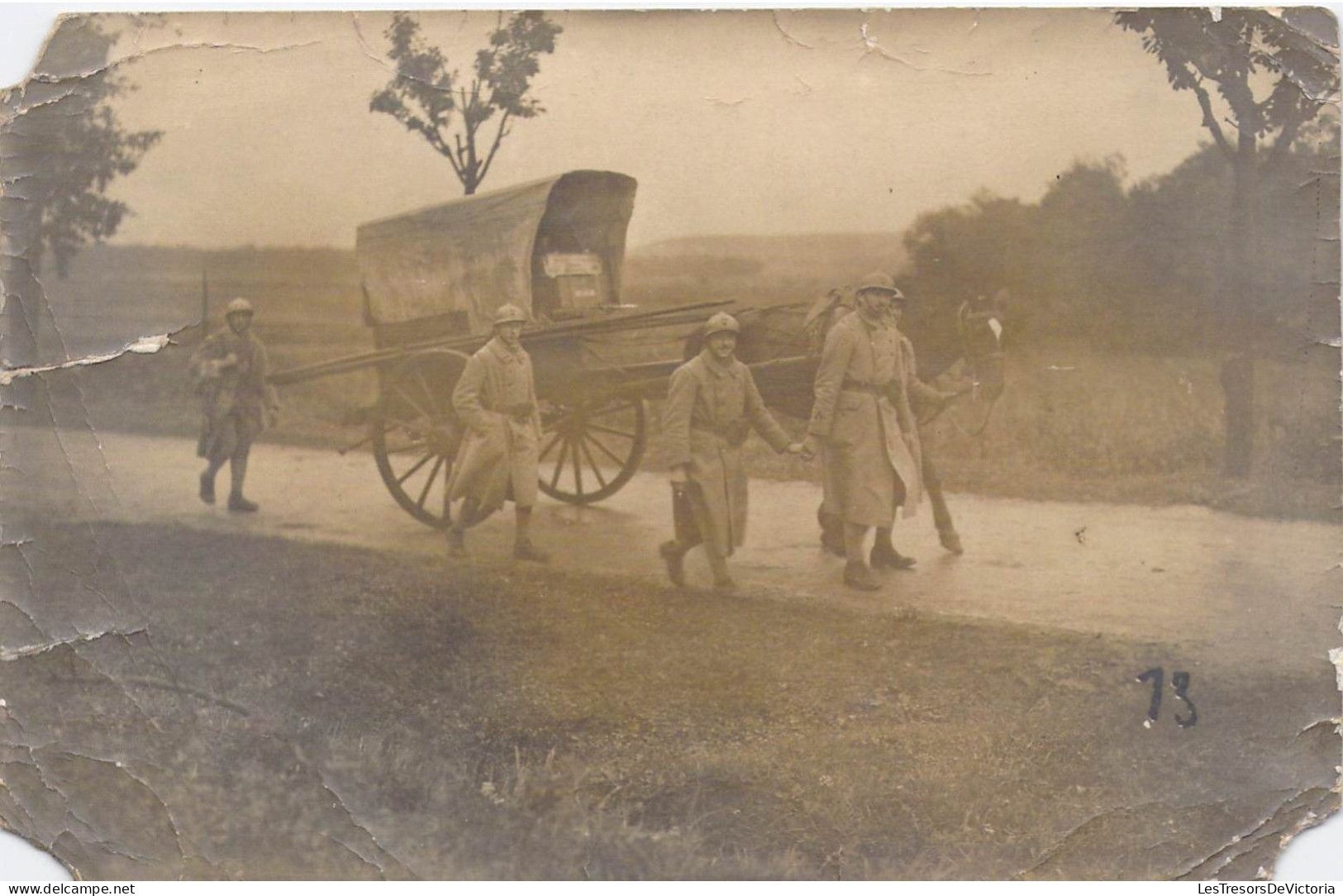 France - Thionville - Carte Photo - Attelage Tiré Par Une Cheval - Soldat - Daté 1922 - Carte Postale Ancienne - Thionville