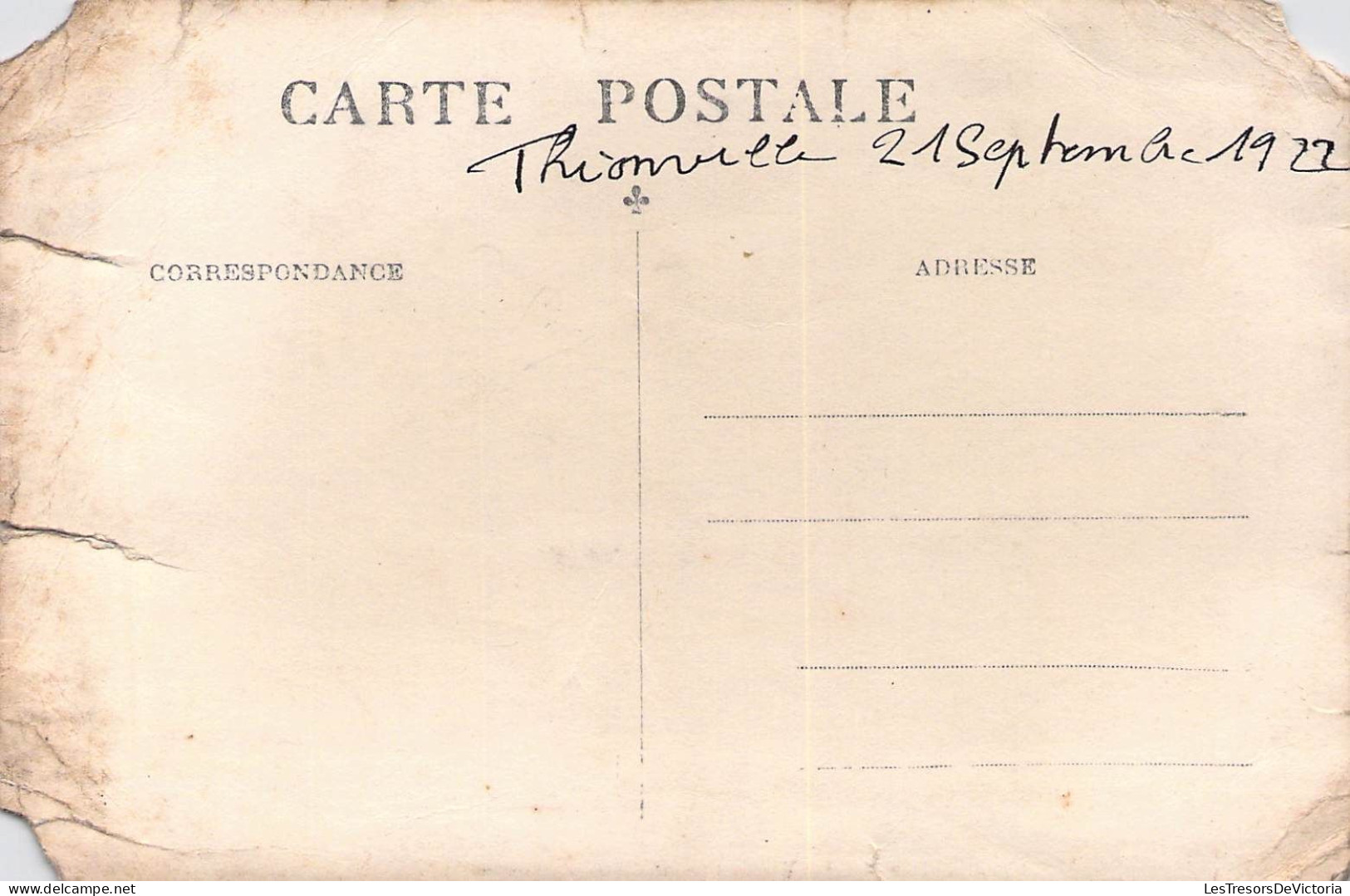 France - Thionville - Carte Photo - Attelage Tiré Par Une Cheval - Soldat - Daté 1922 - Carte Postale Ancienne - Thionville