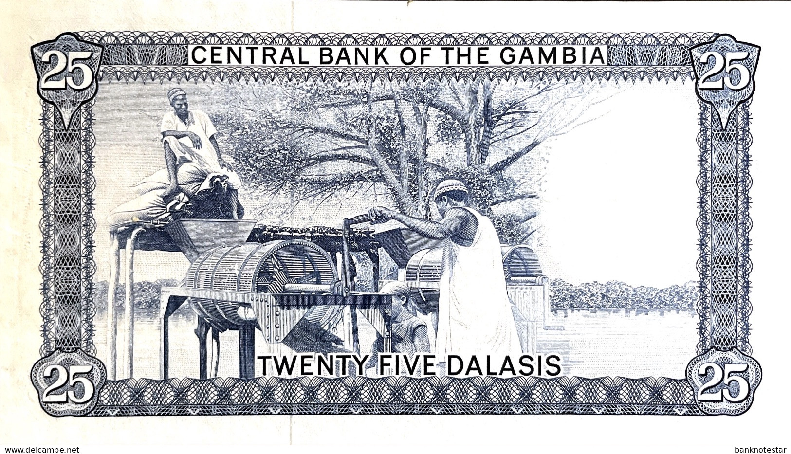 Gambia 25 Dalasis, P-7b (1972) - UNC - Gambia