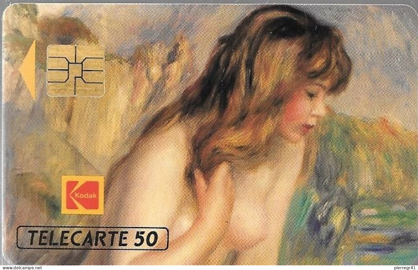 CARTE-PRIVEE-50U-EN 413-SO3-07/92-BAIGNEUSE De RENOIR-KODAK-V°Série A 276593-Neuve-TBE - 50 Einheiten