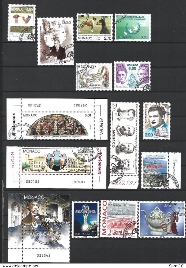 Timbre De Monaco  Oblitéré N 2146 / 2185   Année 1998 - Used Stamps