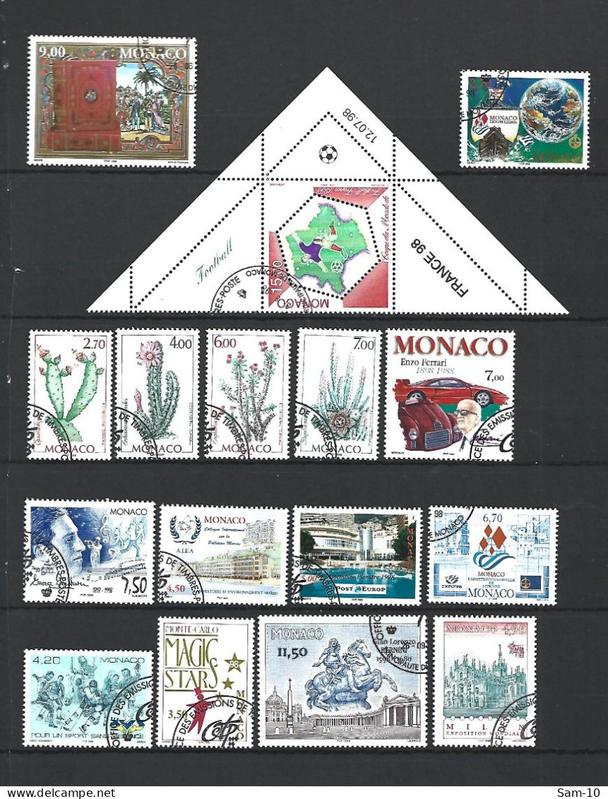 Timbre De Monaco  Oblitéré N 2146 / 2185   Année 1998 - Used Stamps