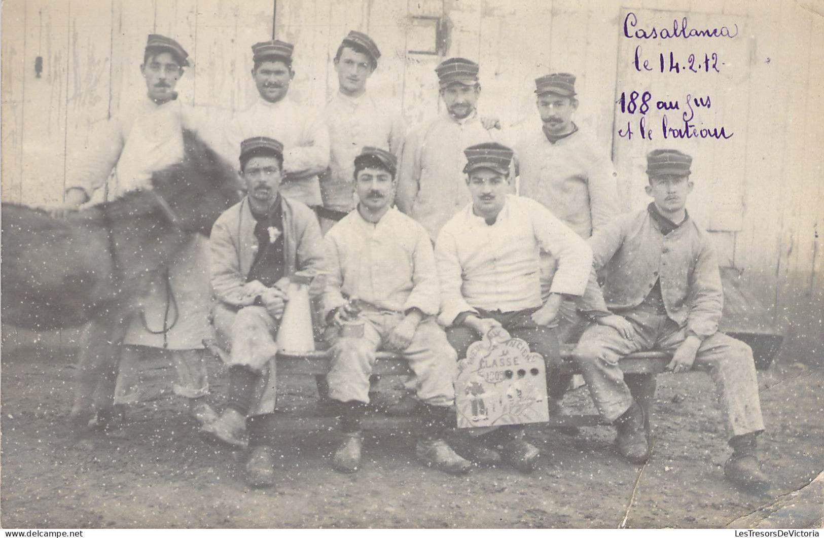 Maroc - Casablanca - Daté 1912 - Groupe De Marin - Carte Postale Ancienne - Casablanca