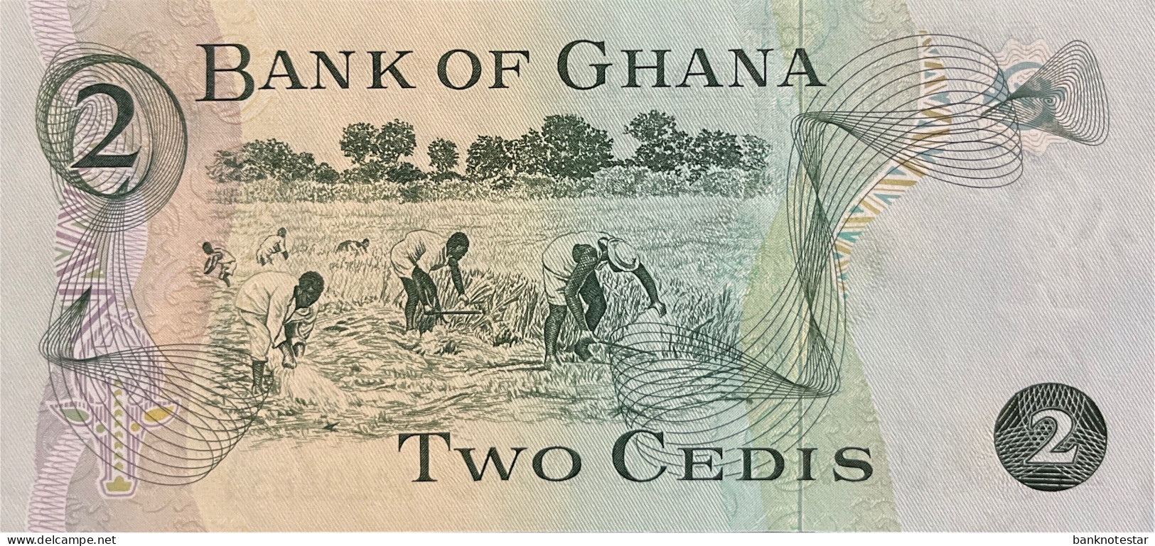 Ghana 2 Cedis, P-14c (2.1.1977) - UNC - Ghana