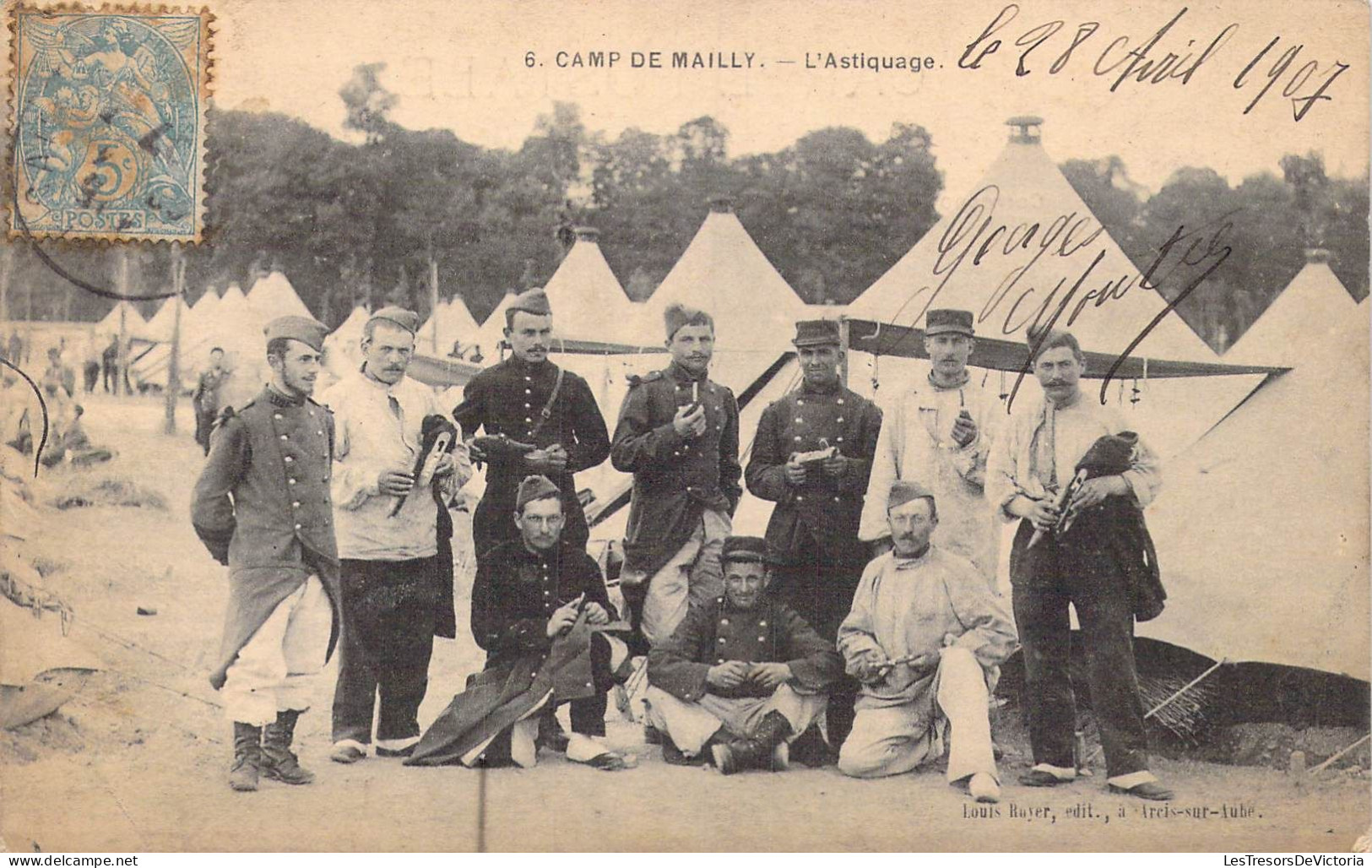 FRANCE - 10 - Camp De Mailly - L'Astiquage - Carte Postale Ancienne - Mailly-le-Camp