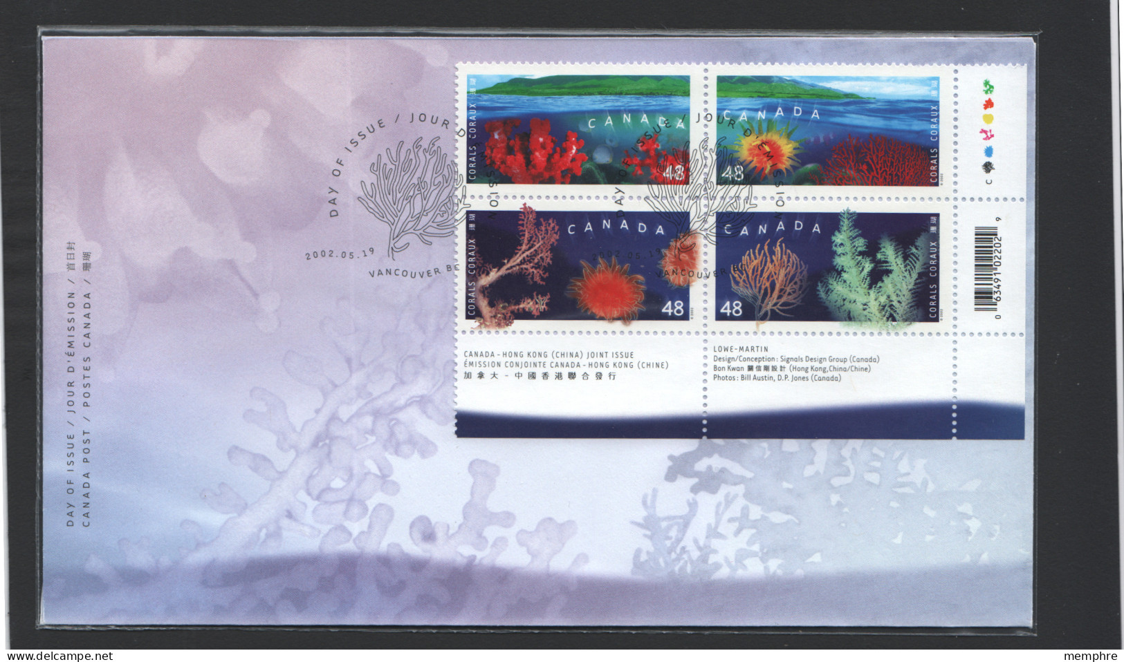 2002  Corals -Inscription Block Of 4  Sc 1948-51 - 2001-2010