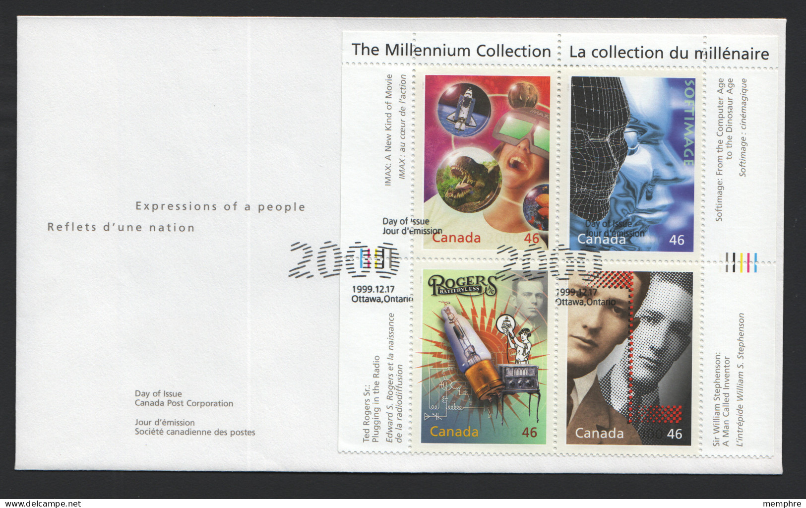 2000  Millenium Issue  Media Technologies   Souvenir Sheet Of 4 Different Sc 1818 - 1991-2000