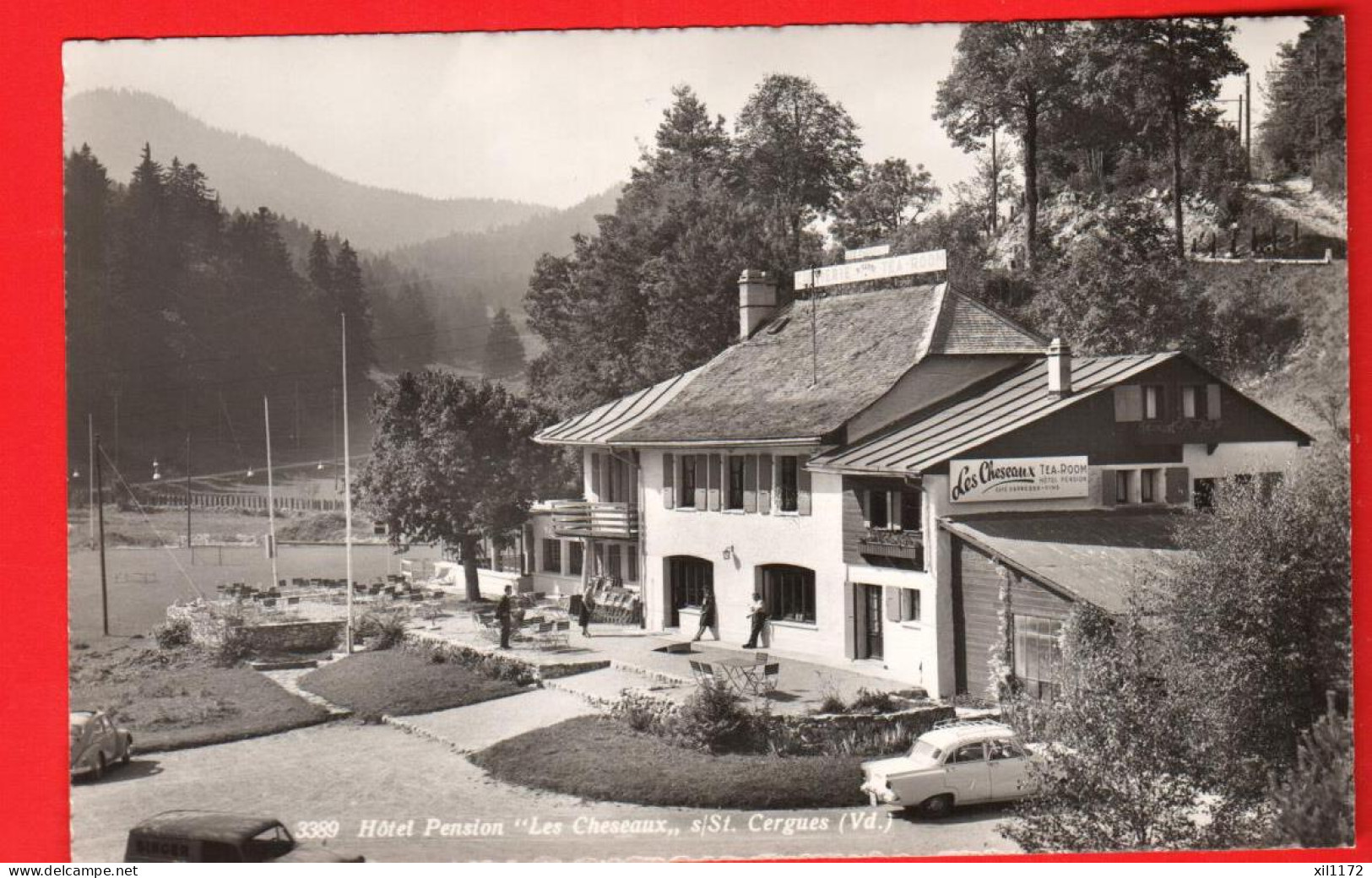 ZWC-42 Saint-Cergues  Hotel Pension LES CHESEAUX  Tea-Room . Sartori 3389  NC - Saint-Cergue