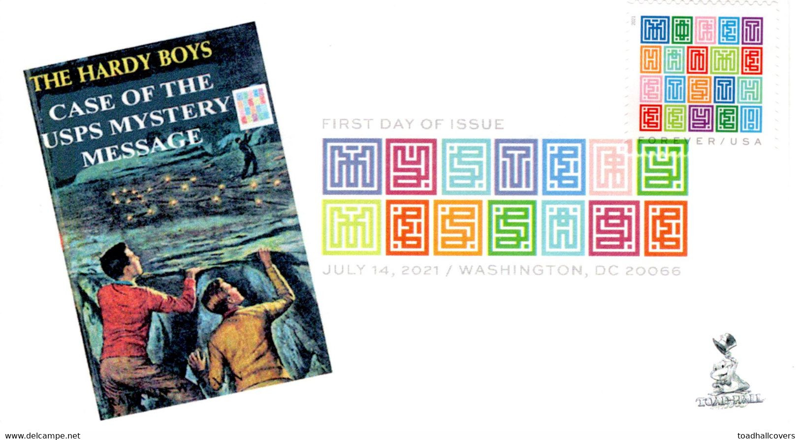 Mystery Message First Day Cover, With Digital Color Pictorial (DCP) Postmark From Washington, D.C. - 2011-...