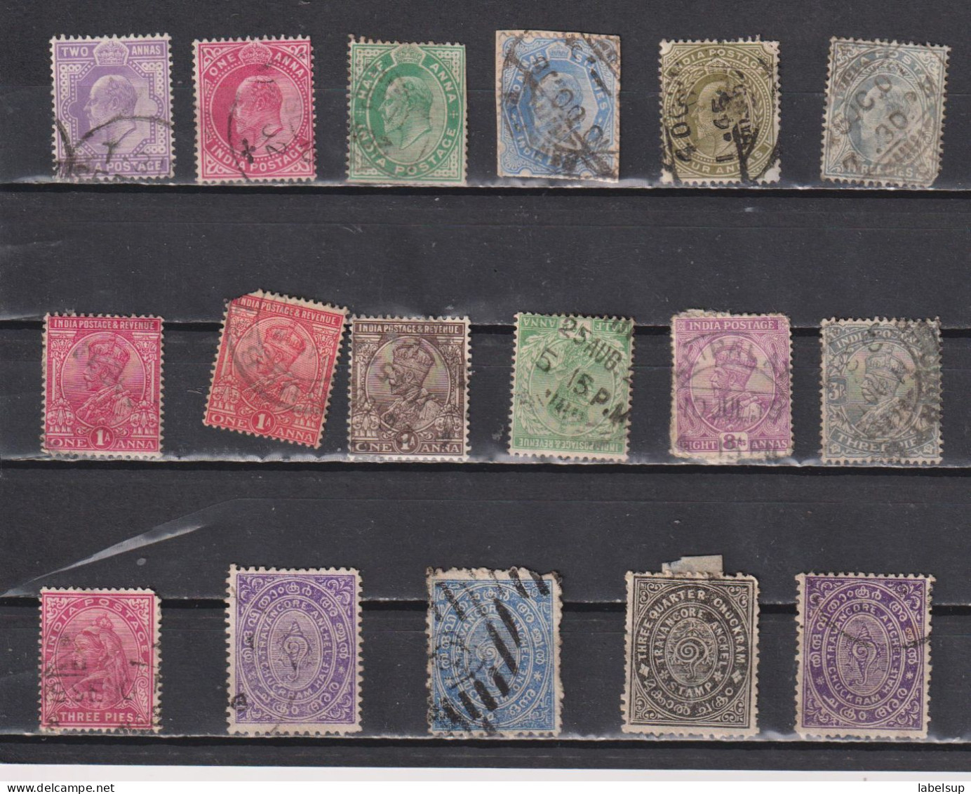 Lot De Vieux Timbres D'Inde Anglaise - 1902-11 King Edward VII