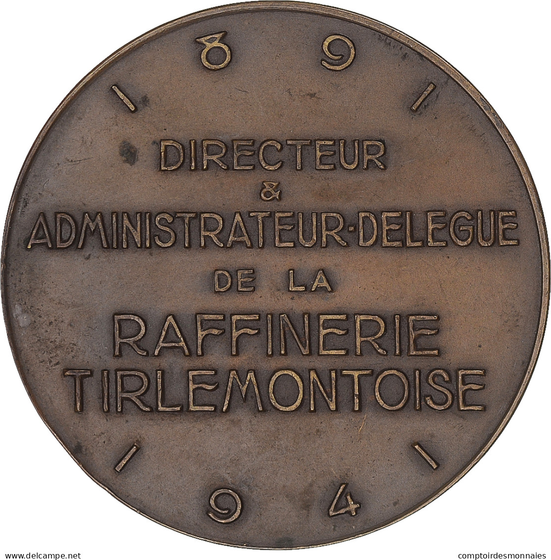 Belgique, Médaille, Lucien Beauduin, Raffinerie Tirlemontoise, Business & - Autres & Non Classés