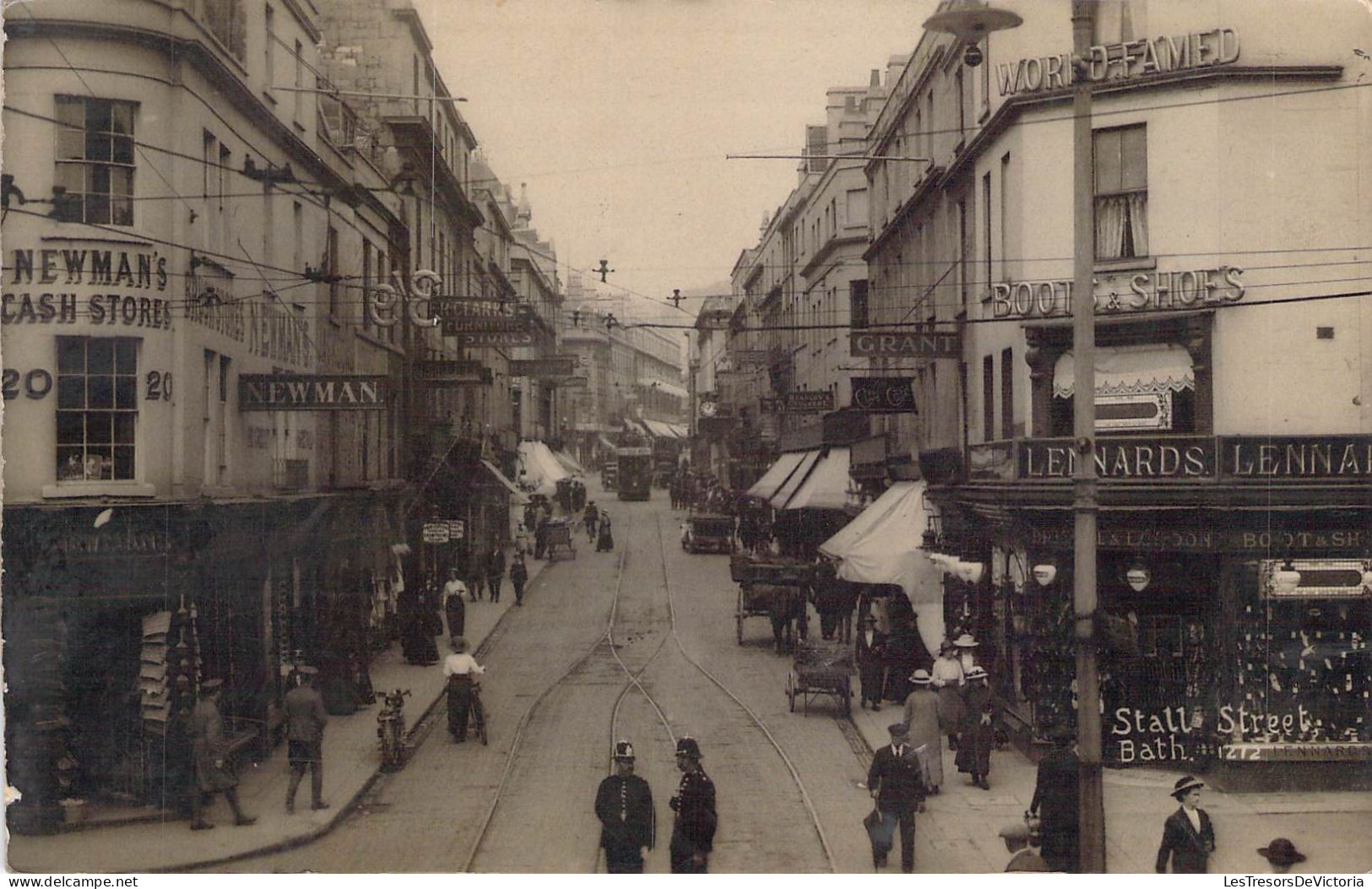 Angleterre - Stall Street Bath - Animé - Tram - Viner & Co - Carte Photo -  Carte Postale Ancienne - Otros & Sin Clasificación