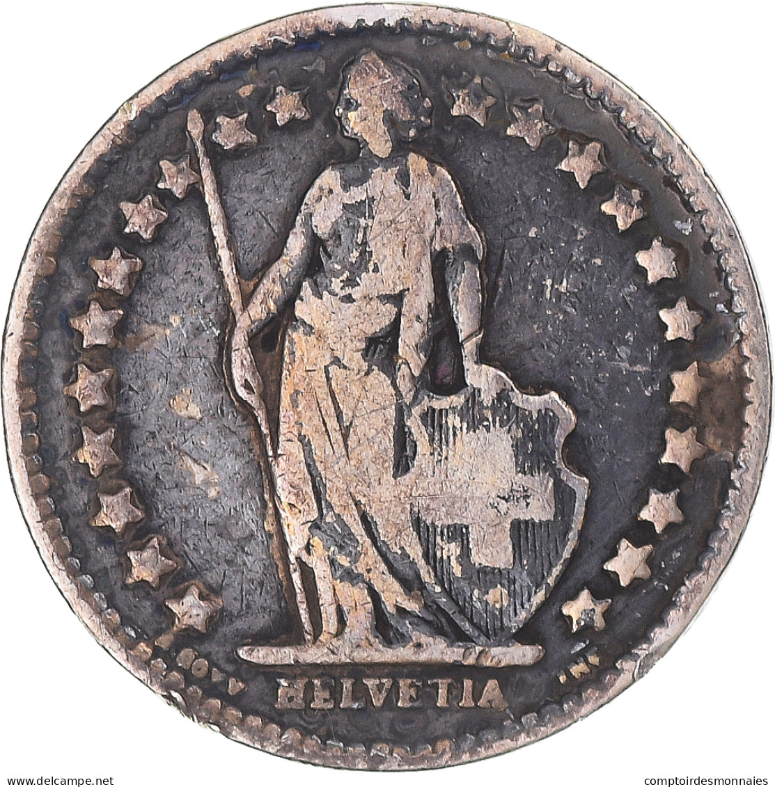 Monnaie, Suisse, 1/2 Franc, 1913, Bern, TB+, Argent, KM:23 - Autres & Non Classés