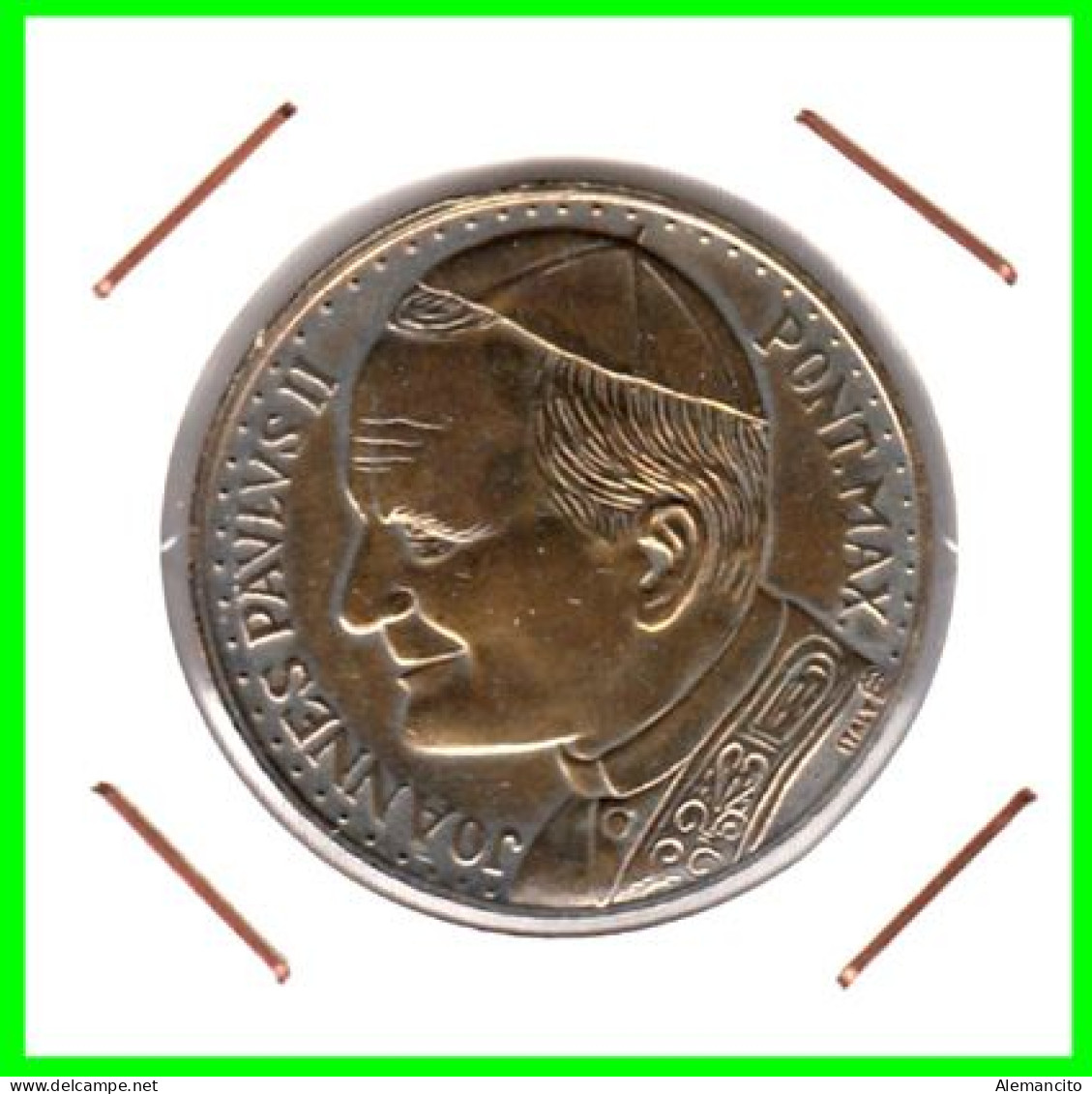 MEDALLA DE JUAN PABLO II  ( JOANNES PAVLVS II ) JUAN PABLO II -- ITALIA -  Ensayos Y Reacuñaciones