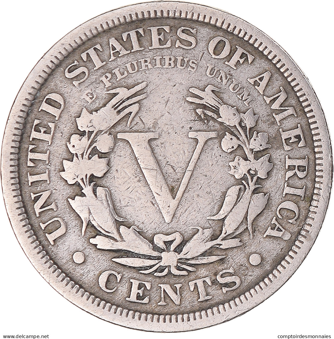 Monnaie, États-Unis, Liberty Nickel, 5 Cents, 1906, U.S. Mint, Philadelphie - 1883-1913: Liberty (Liberté)