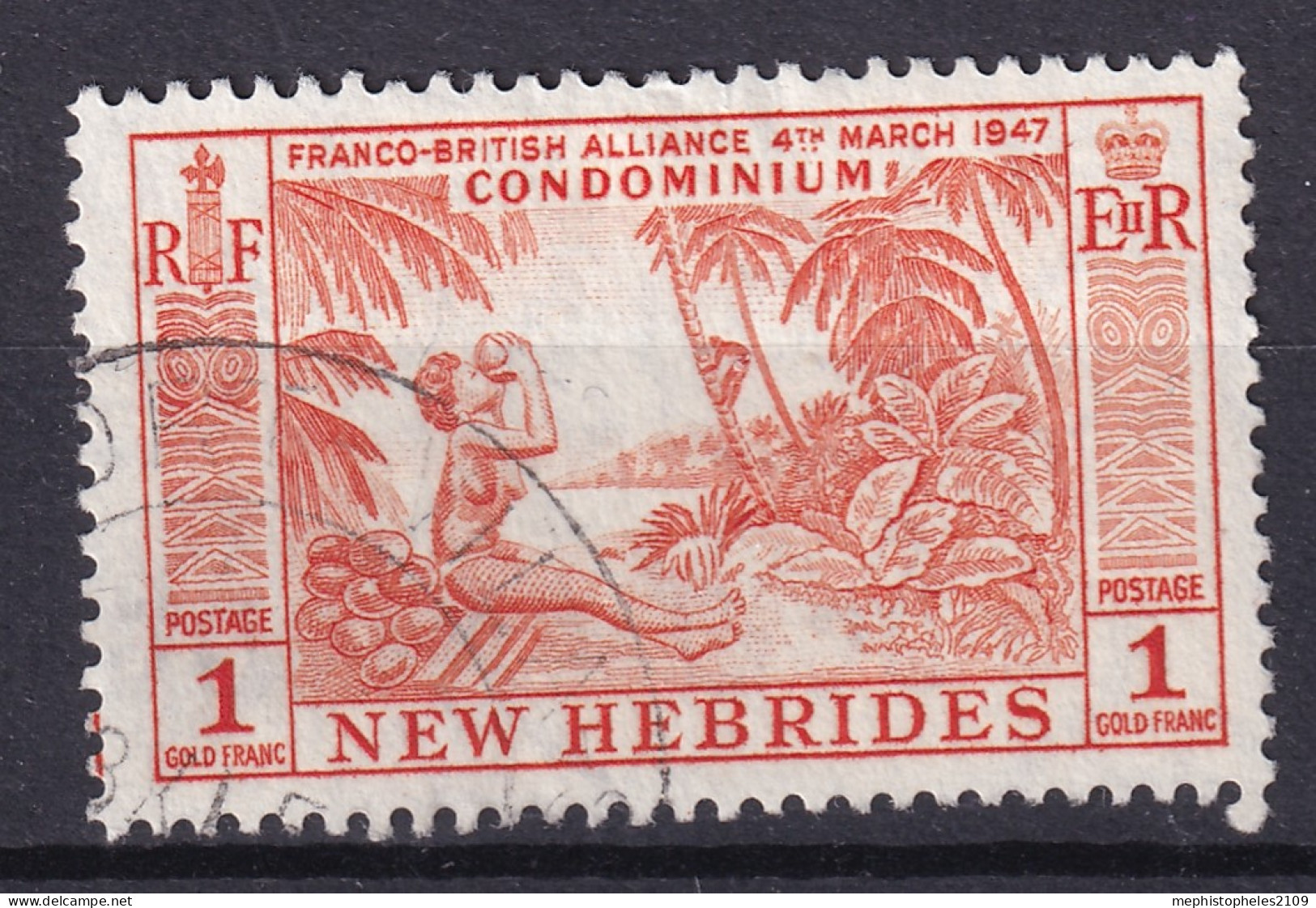 NEW HEBRIDES 1957 - Canceled - YT 183 - Used Stamps