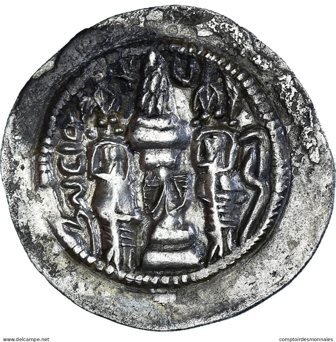 Monnaie, Royaume Sassanide, Hormizd IV, Drachme, 579-590, YZ (Yazd), TTB+ - Orientale